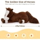 thumbnail image 3 of Peluche Caballo Gigante Tezituor 47 Inch 120 cm Chocolate, 3 of 3