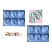 Genérico - Pack X2 Molde Corazon Diamante Molde Corazón Geometrico