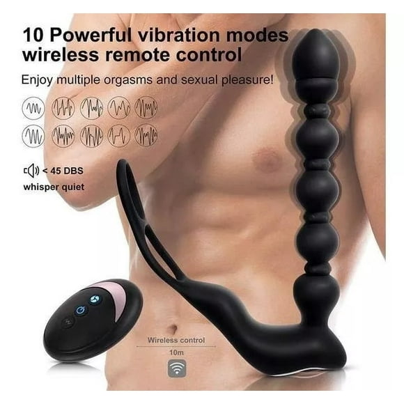 Vibrador Próstata Masculino & Anal Enchufe