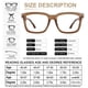 thumbnail image 5 of Lentes de Lectura AEZUNI Cuadrados Grandes para Mujer +1.50 (Color Tan), 5 of 6