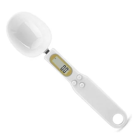 Citohome - Cuchara Pasteleriacl Medidor Gramera Pesa Digital Máxima 500G Color Blanco