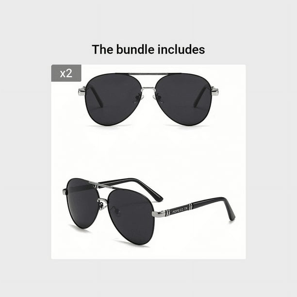 Large Frame Polarized Sunglasses for Drivers, Riders, and Outdoor Enthusiasts - UV400 Protection and Glasses Case Included