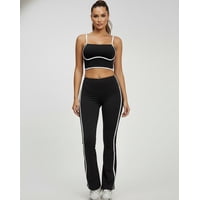 Flix Spa - Conjunto Deportivo Mujer Top Y Calza Flare Premium