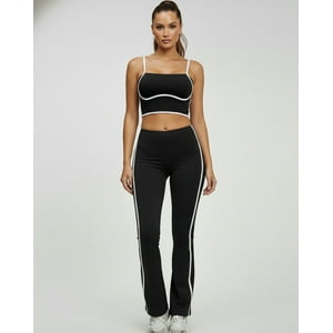 Flix Spa - Conjunto Deportivo Mujer Top Y Calza Flare Premium