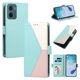 thumbnail image 1 of Funda Cartera Tricolor para Motorola Moto G05 con Soporte, Verde, 1 of 6