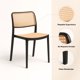 thumbnail image 5 of Silla de Restaurant o Terraza Comedor Hoffman Enrejada - Negra, 5 of 7