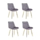 thumbnail image 5 of Pack de 4 Silla Comedor Tercio Roma Patas Doradas - Gris, 5 of 5