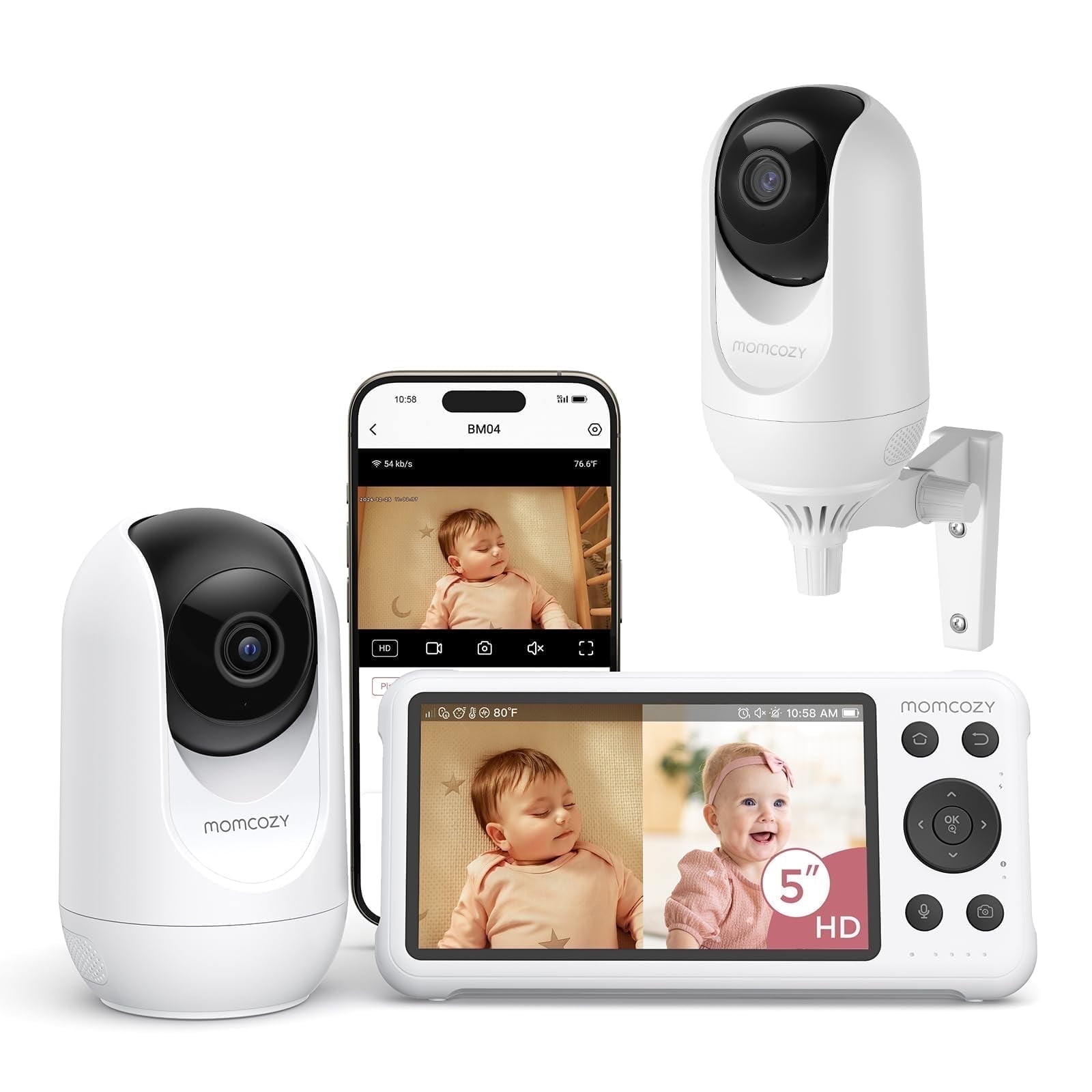 Monitor Para Bebés Momcozy 5" 1080p
