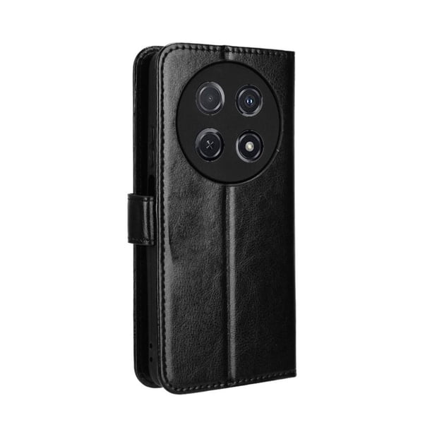 Funda tipo libro para Huawei Nova 12i 4G, cartera todo‑en‑uno, funda multifuncional con tarjetero y correa de muñeca desmontable