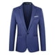 thumbnail image 4 of Traje formal de negocios estilo coreano para hombre, traje pequeño, chaqueta ajustada, traje informal pequeño, negro, talla M, 4 of 5
