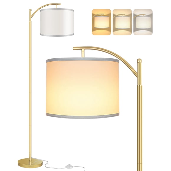 Lámpara de pie ROTTOGOON LED 9W 3 colores dorado
