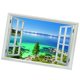 thumbnail image 1 of Ventana 3D Vista del paisaje Pegatinas de pared Arte de vinilo Calcomanía mural Decoración de la habitación L, 1 of 5