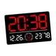 thumbnail image 2 of Reloj De Pared Digital Decoración Del Hogar Despertador LED Para La Sala De Estar Interior De Dormitorio Rojo, 2 of 5