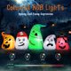 thumbnail image 4 of Fantasma hinchable B&D de 2,4 m de largo para Halloween con luces que cambian de color, 4 of 8