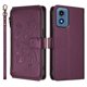 thumbnail image 2 of Funda Cartera Mariposa para [Motorola Moto G Play 2024 4G] con Soporte y Cremallera Violeta, 2 of 6