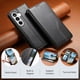 thumbnail image 5 of FOXDOCK Funda para Samsung Galaxy S26 Pro: Cierre magnético, soporte ajustable, ranuras para tarjetas y correa integrada-negro, 5 of 6