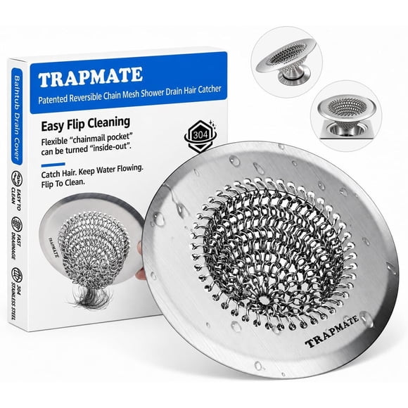 Atrapa Pelo para Desagüe TRAPMATE de 4,4 Pulgadas