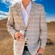 thumbnail image 4 of Traje casual ajustado para hombre, traje de vaquero, traje formal, traje casual ajustado., 4 of 5