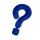 thumbnail image 3 of Almohada Suave, Ligera, Con Signo De Interrogación, Para Oficina, Dormitorio De Niñas, Azul, 3 of 3