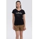 thumbnail image 1 of Polera Mujer Dobladillo Manga Negro - ll, 1 of 4