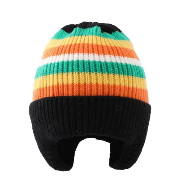 Gorro de invierno para niños, gorro de punto para bebé, gorro cálido con pompón para niños y niñas.