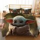 thumbnail image 1 of Star-Wars Yo-da 3 Pcs Comforter Set with 2 Pillowcases,Star-Wars Yod-a Bedding Set Sheet Set for Kids Adults,All Season Lightweight Bedding Set for Bedroom Bed Dorm Decor Bed Sheet, 1 of 1