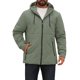 thumbnail image 1 of INSPIRE CHIC Chaqueta de Invierno para Hombre con Capucha, Forro de Felpa, Acolchada, Cremallera Completa, Talla S, Verde, 1 of 5