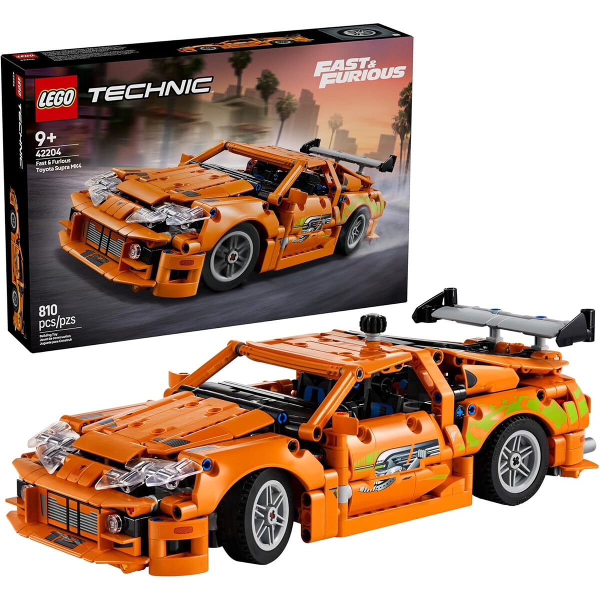 LEGO Technic Toyota Supra MK4 Fast Furious 42204 810 piezas | Lider
