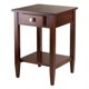 thumbnail image 1 of Mesa Auxiliar Winsome Richmond de Madera con Cajón y Repisa Nogal Antiguo, 1 of 3