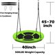 thumbnail image 3 of Saucer Tree Swing Hisecome, 40 pulgadas, resistente al agua, 227 kg de capacidad, 3 of 6