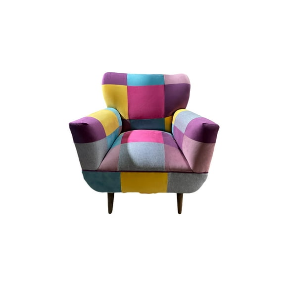 Poltrona Patchwork Modelo Bote 75x75x85 cm
