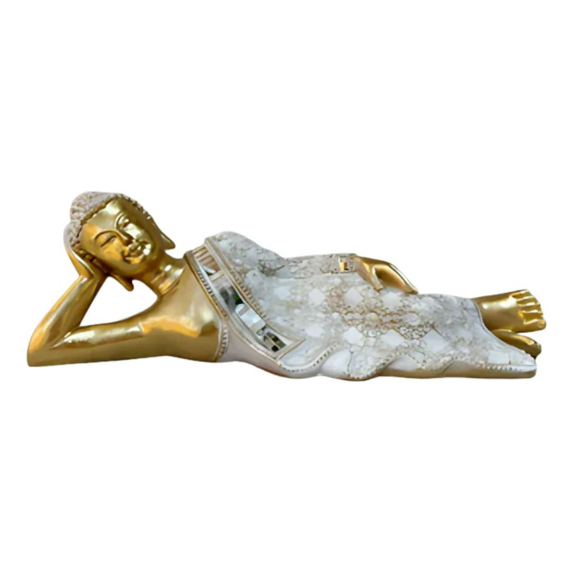 Genérico - Figura Decorativa Estatua Buda Acostado Meditación Jhn