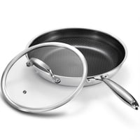 Sartén Tibbicc Antiadherente De Acero Inoxidable De 20 Cm Con Tapa