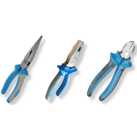 Genérica - Juego De 3 Alicates Multiuso – Punta Larga, Corte Diagonal Y Combinado Profesional