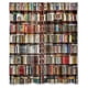 thumbnail image 1 of Cortina de ducha con diseño de biblioteca y estantería, con ganchos, tamaño 60 x 72 pulgadas, 1 of 3