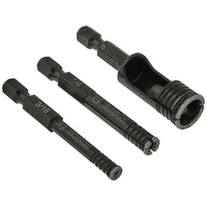 Bosch - Juego De Sierras Perforadoras Con Forma De Diamante Hdgm2 Hdgm De 3 Piezas Color Negro