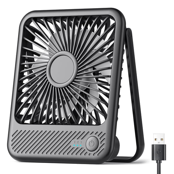 Ventilador de escritorio USB Koonie Strong Wind, ultrasilencioso, 3 velocidades, 5 pulgadas