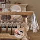 thumbnail image 1 of Xiao Hua Mantel transparente - 35.43×35.43 pulgadas, 1 pieza, impermeable, para mesa cuadrada, mantel de encaje, protector de mesa cuadrada para comedor en casa, estilo A, 1 of 3