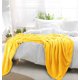 thumbnail image 4 of PiccoCasa Manta de Cama de Lujo de Forro Polar Tejido de Malla California King Amarillo, 4 of 7