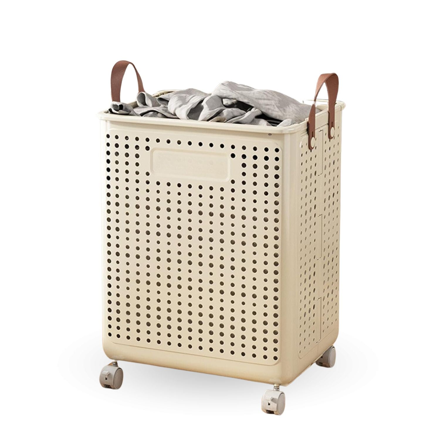 Santú Home & Deco - Cesta Plegable Con Ruedas Y Asas