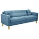thumbnail image 2 of Sofa New Retro 3CG Felpa 01 Azul Petroleo, 2 of 6