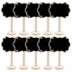 thumbnail image 1 of 10 X Mini Pizarra De Madera Con Base Redonda, 1 of 3