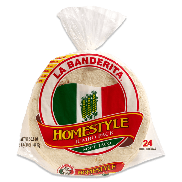 Tortillas Caseras Pack Jumbo La Banderita 1.44 kg