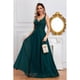 thumbnail image 2 of Vestido Largo Mujer Fiesta Gala Noche Escote V Bordados 2003, 2 of 3