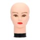 thumbnail image 1 of Cabeza De Maniquí Calva, Cabeza De Entrenamiento Resistente Para Exhibición, Sombrero, Auriculares, Peinado, Base Negra, Mujer, 1 of 5