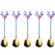 thumbnail image 1 of cucharas navideñas, vajilla navideña, cucharas para mezclar café, té, sopa, postre, pastel, helado., 1 of 6