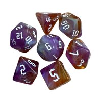 Bothyi - 7 Juegos Familiares De Dados Poliédricos Pintados Para Juegos De Cartas Dnd Rpg Familias D