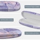 thumbnail image 2 of Funda para gafas Fintie Hard Shell, mármol lila con tela, 2 of 7