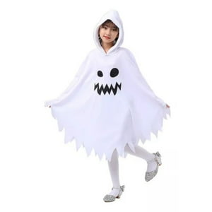 Disfraz Infantil Con Capa De Fantasma Blanco Halloween
