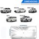 thumbnail image 3 of Parasol Para Parabrisas De Coche, Parasol Para Auto Con Protección Uv, Parasol Plegable Para Coche, Para Camiones, Coches, Camionetas, Sedanes, Suv (79cm X 140cm), 3 of 6